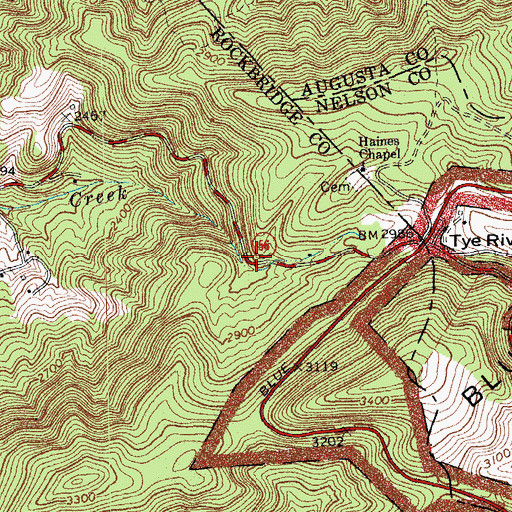 Topographic Map of Wilkie (historical), VA