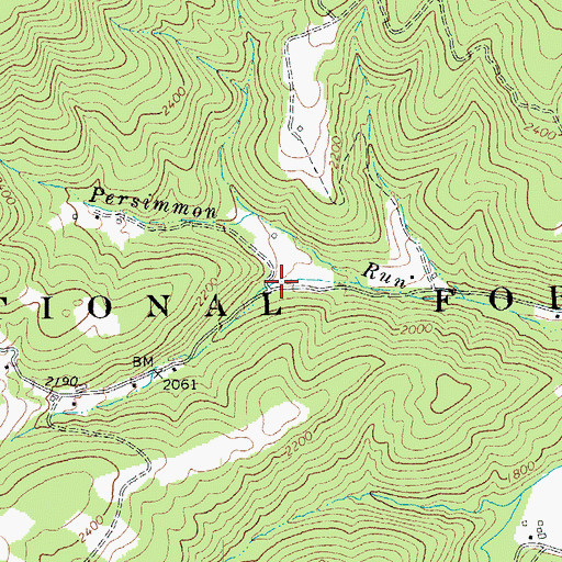 Topographic Map of Hupp School (historical), VA