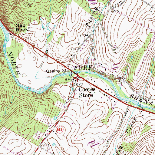 Topographic Map of Riverview Baptist Church, VA