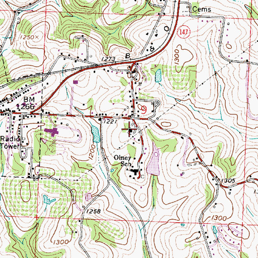 Topographic Map of Stillwater Meeting House, OH