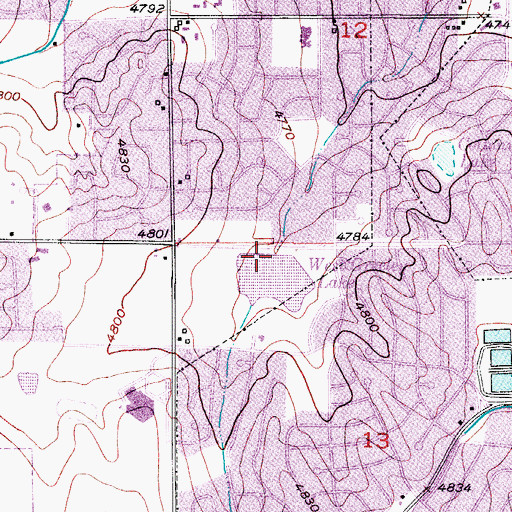 Topographic Map of West Greeley, CO