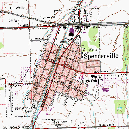 Topographic Map of First Federated Church, OH