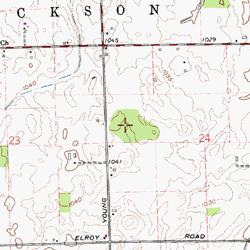 Topographic Map of Coppess Nature Sanctuary, OH