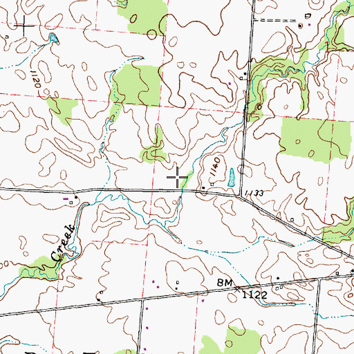 Topographic Map of Preacher Daveys Graveyard, OH