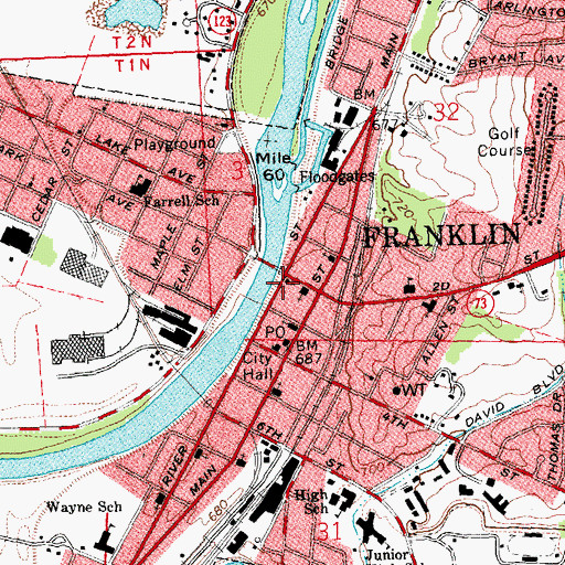 Topographic Map of Saint Pauls Evangelical Lutheran Church, OH