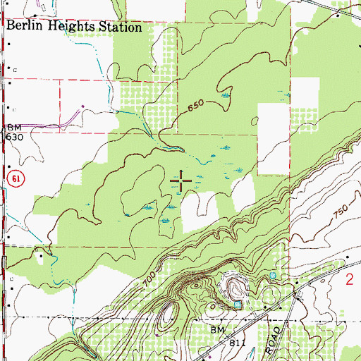 Topographic Map of Edison Woods Reserve, OH