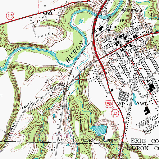 Topographic Map of Galpin Wildlife Area, OH