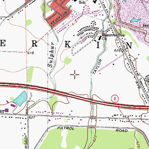 Topographic Map of Ohio Soldiers and Sailors Home Cemetery, OH