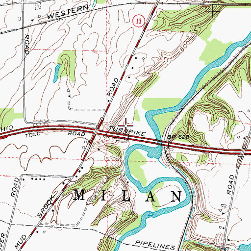 Topographic Map of The Coupling Reserve, OH