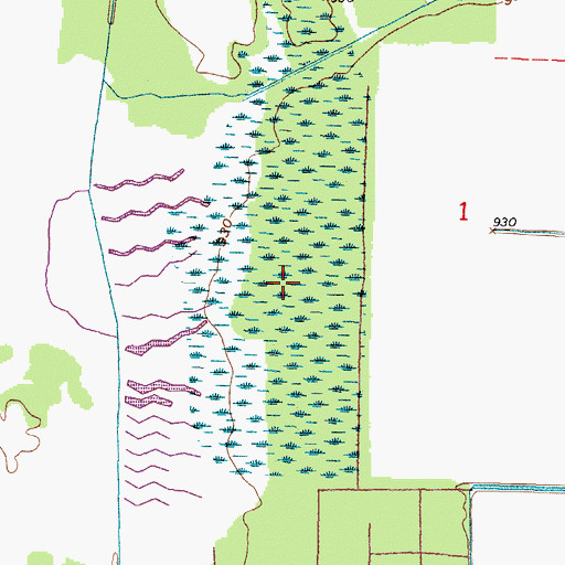 Topographic Map of New Haven Marsh, OH