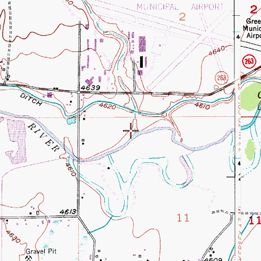 Topographic Map of Sand Creek, CO