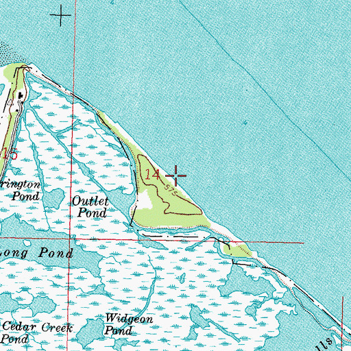 Topographic Map of Lamb Beach, OH