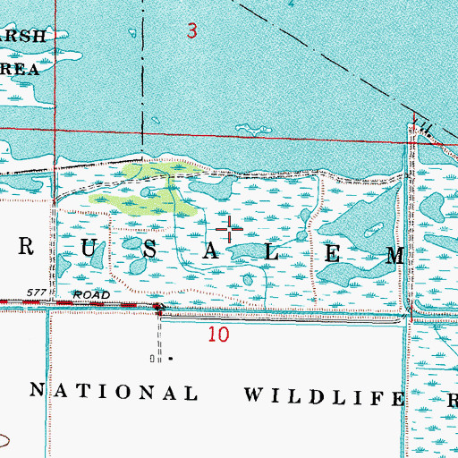 Topographic Map of Pintail Farms (historical), OH