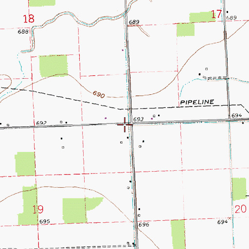 Topographic Map of Deigle School (historical), OH