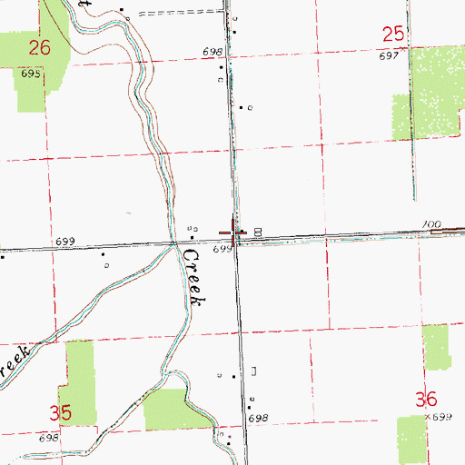 Topographic Map of Dunbar School (historical), OH