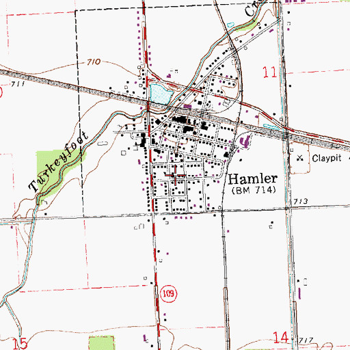 Topographic Map of Saint Stephen Lutheran Church, OH