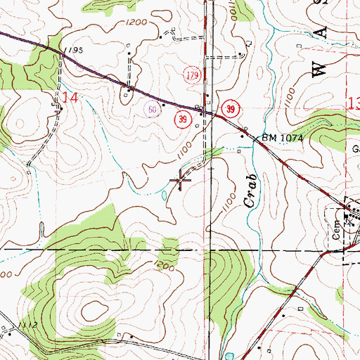 Topographic Map of Kaylor Farm, OH