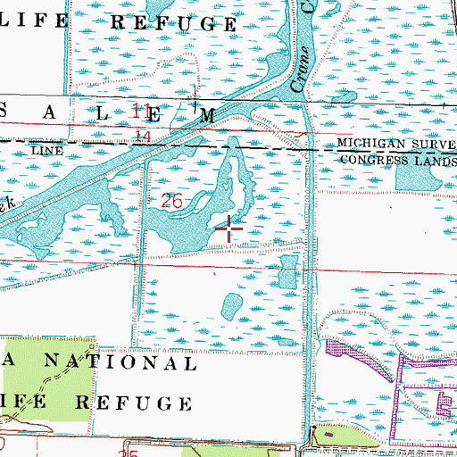 Topographic Map of Ritter Marsh, OH