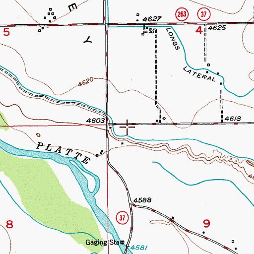 Topographic Map of Pleasant Valley, CO