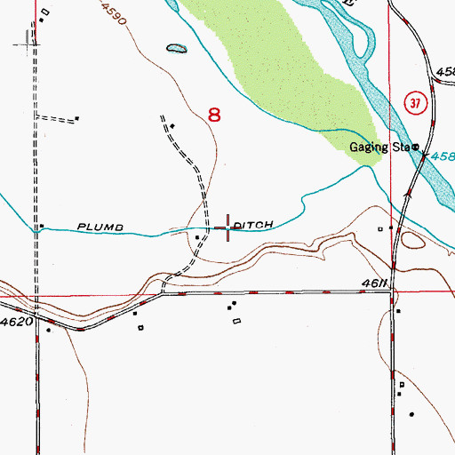 Topographic Map of Plumb Ditch, CO