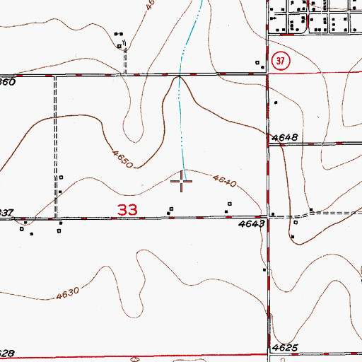 Topographic Map of Owl Creek, CO