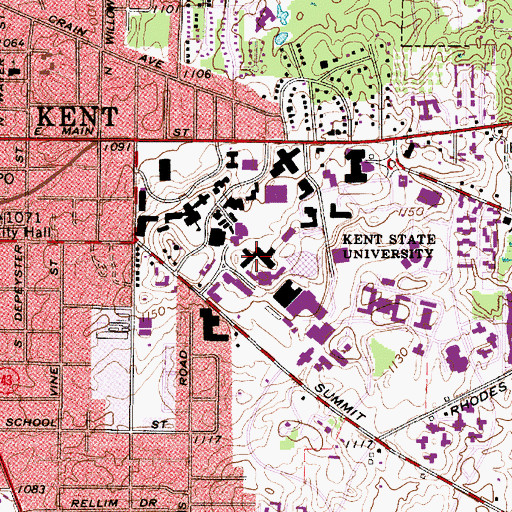 Topographic Map of Stopher Hall, OH
