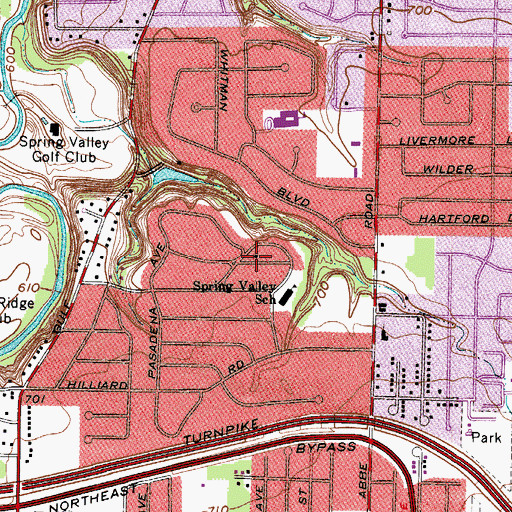 Topographic Map of Grace Brethren Church, OH