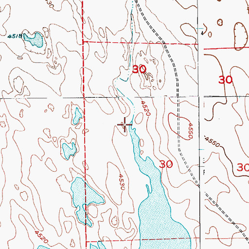 Topographic Map of Sanborn Draw, CO