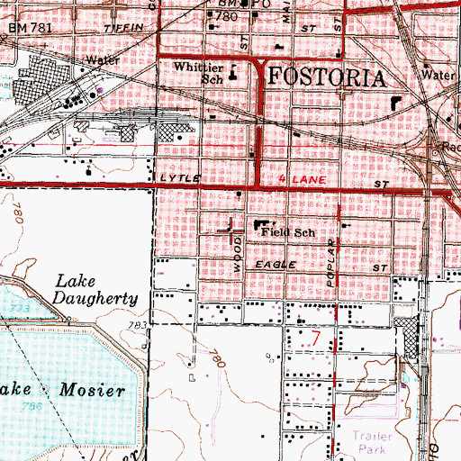 Topographic Map of Saint John the Divine Church, OH