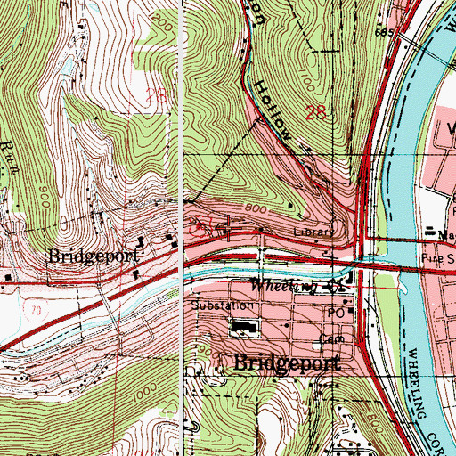 Topographic Map of Saint Pauls Evangelical Lutheran Church, OH