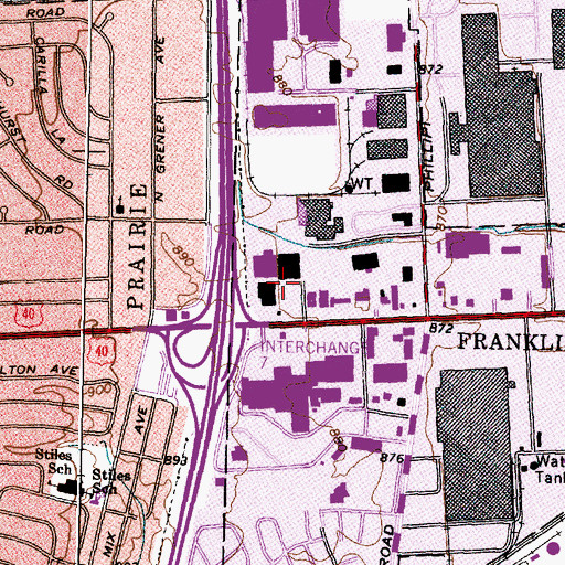 Topographic Map of Deems (historical), OH