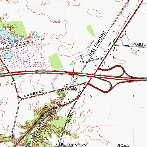 Topographic Map of Millers (historical), OH