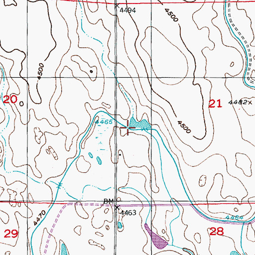 Topographic Map of Greasewood Draw, CO