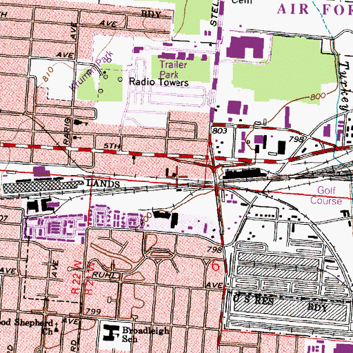 Topographic Map of Roseland, OH