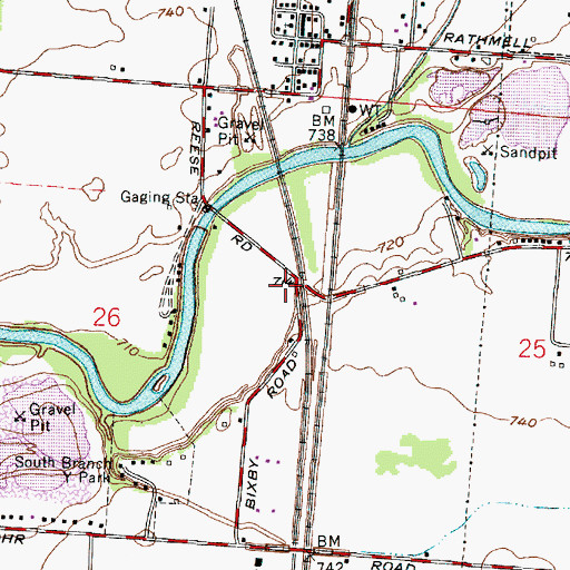 Topographic Map of Sharp (historical), OH