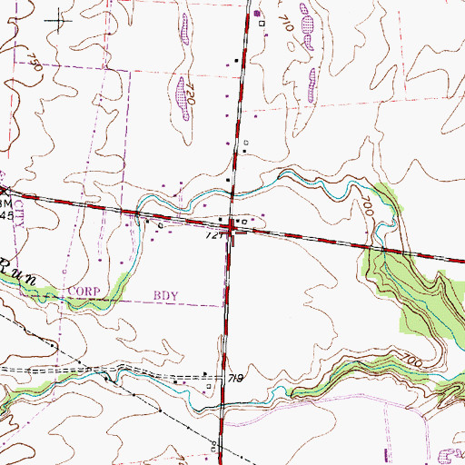 Topographic Map of Zuber (historical), OH