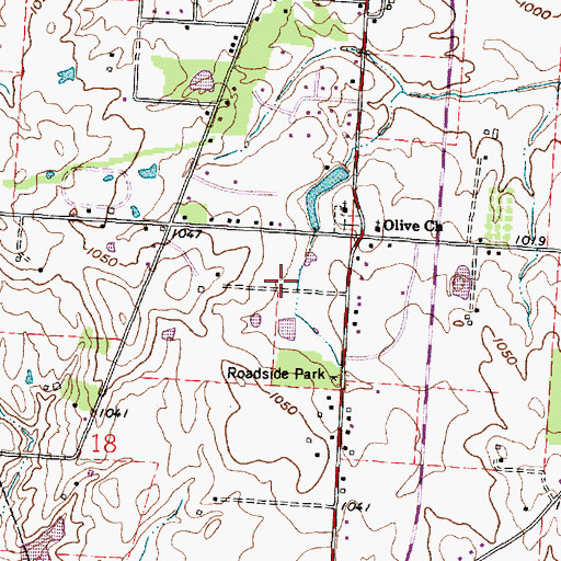 Topographic Map of Estate Golf Club, OH