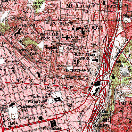 Topographic Map of Reakirt Fountain, OH