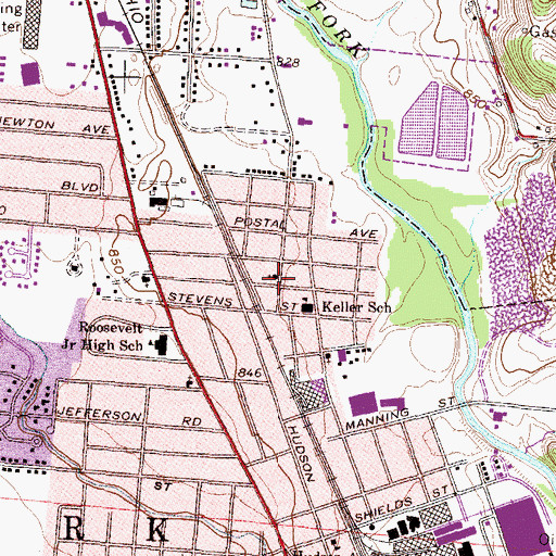 Topographic Map of Standard Church of Christ, OH