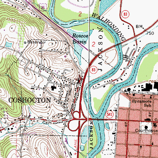 Topographic Map of Christian Apostolic Church, OH