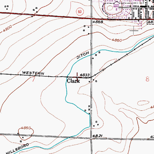 Topographic Map of Clark, CO