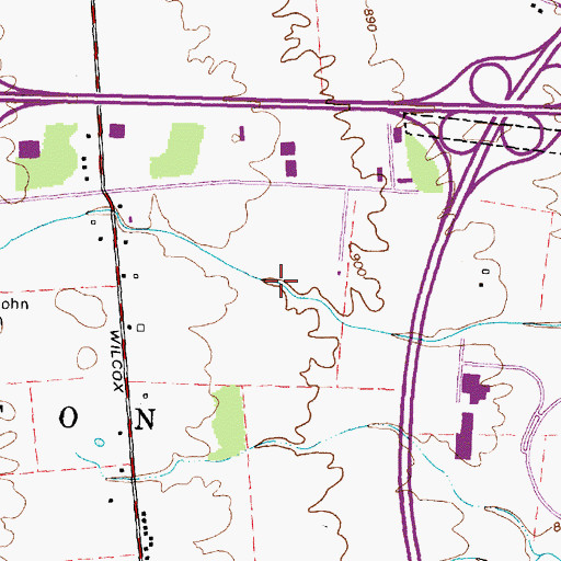 Topographic Map of Cosgray Ditch, OH