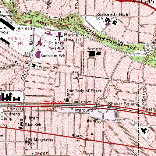 Topographic Map of Saint Pauls United Church of Christ, OH
