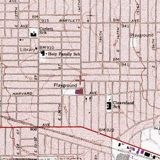 Topographic Map of Second Saint Luke Overcoming Church of God, OH