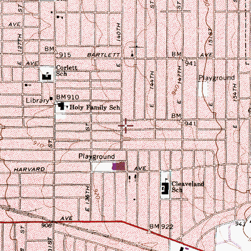 Topographic Map of Sharon Pentecostal Church of God, OH