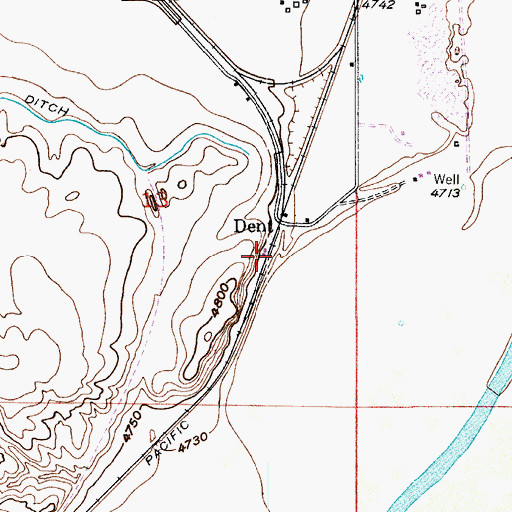 Topographic Map of Dent, CO