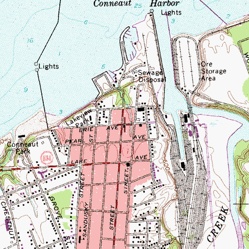 Topographic Map of Faith Lutheran Church, OH