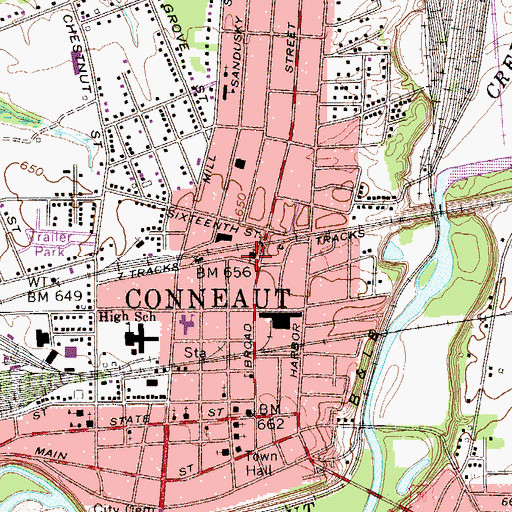 Topographic Map of Pentecostal Holiness Church, OH