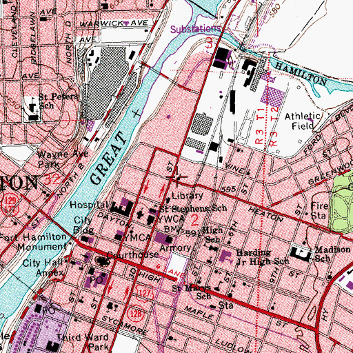 Topographic Map of The Apostolic Church, OH
