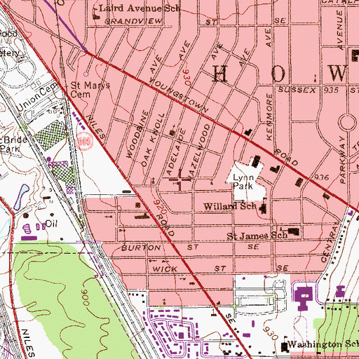 Topographic Map of Apostolic Faith Church (historical), OH